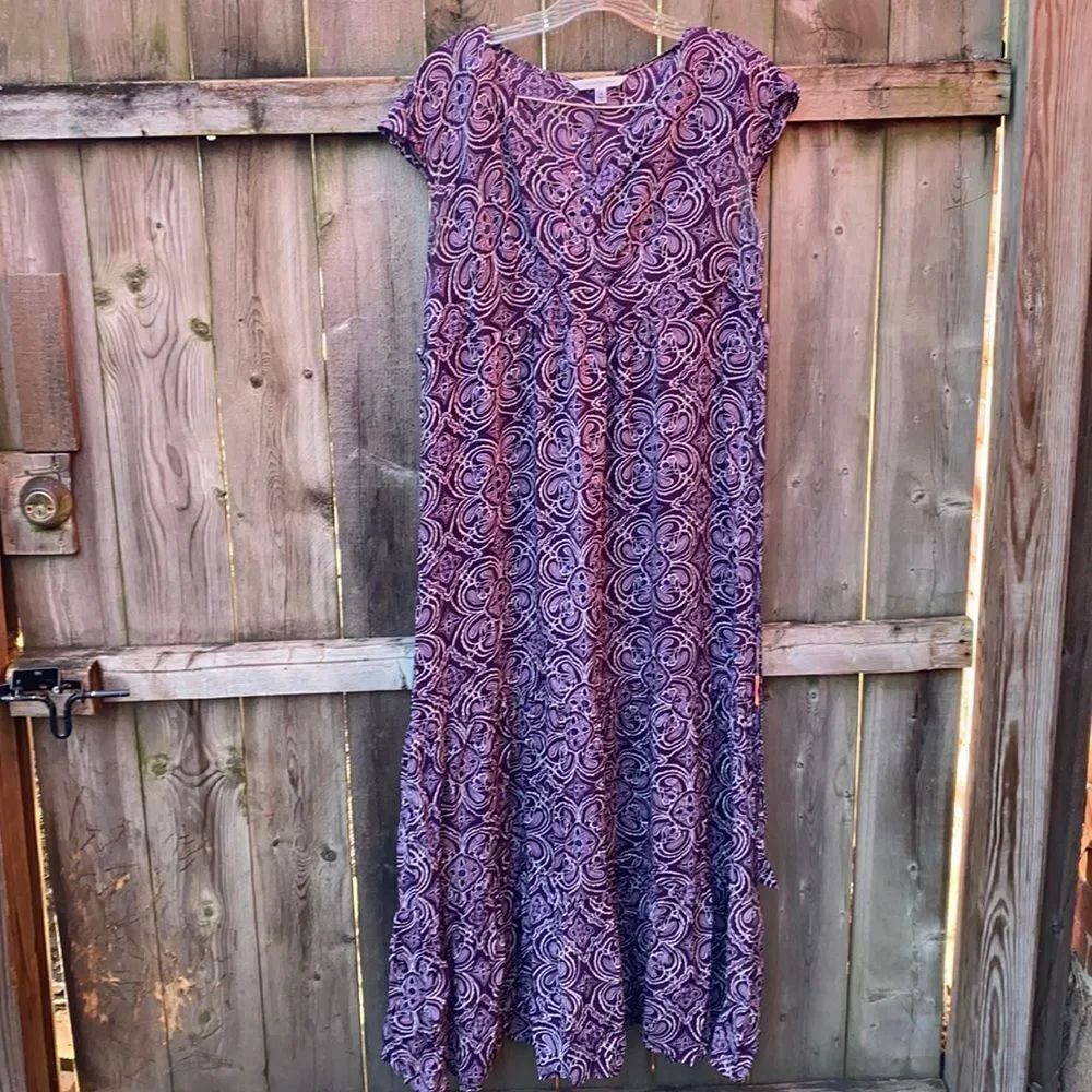 Croft & Barrow Purple Maxi Dress sz. 12